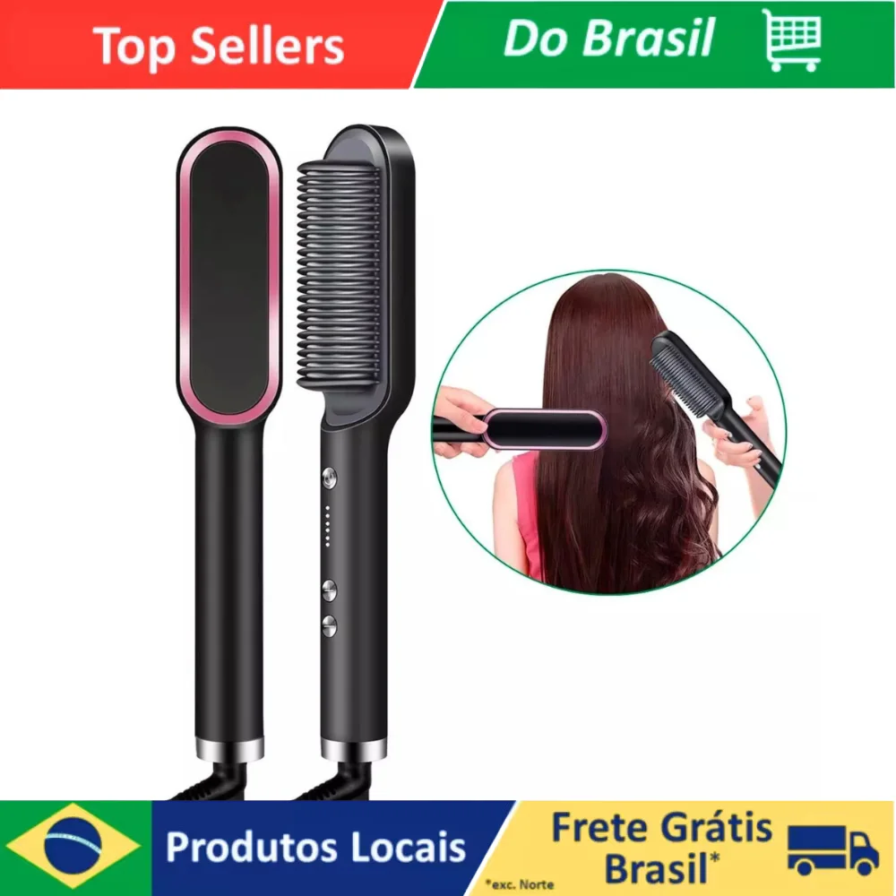 Escova Alisadora 3 em 1 - Beauty Hair