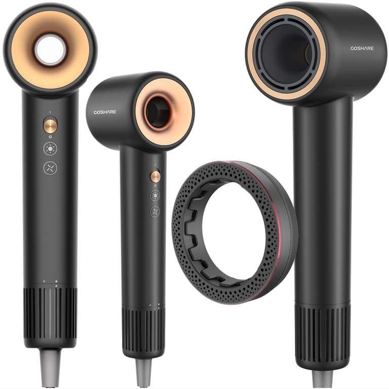 Secador de Cabelo Profissional Alta Velocidade 110000RPM Íons Negativos Secagem Rápida Silencioso 110V