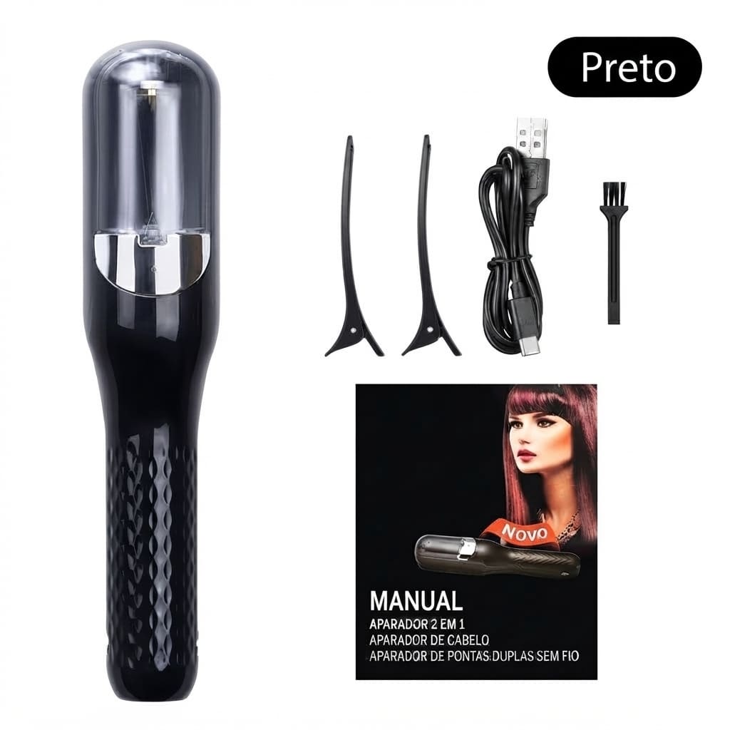 Máquina de Corte Bordado removedora de Pontas Duplas automática profissional recarregável - Bivolt